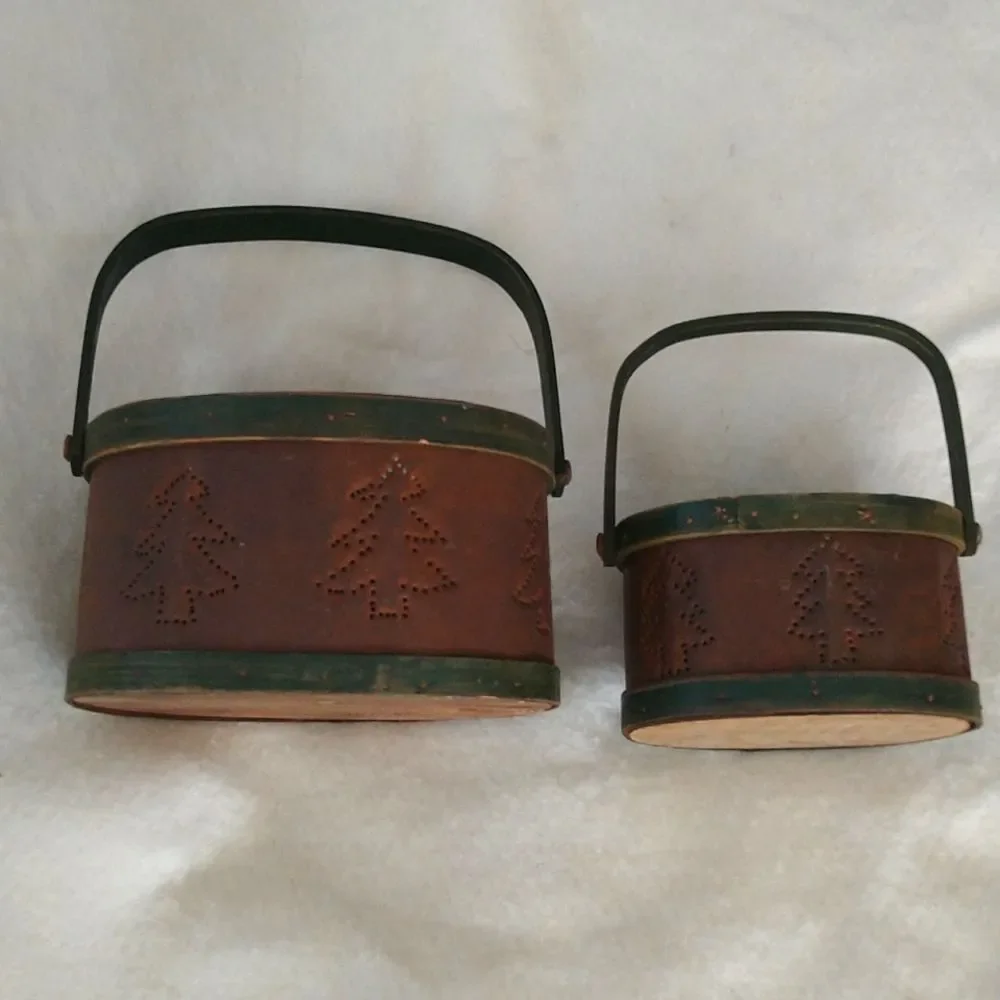 Christmas Tree Bundle of 2 Small Baskets